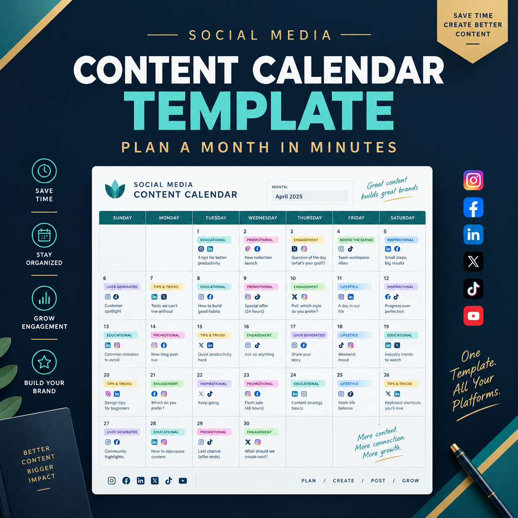 Content Calendar Template