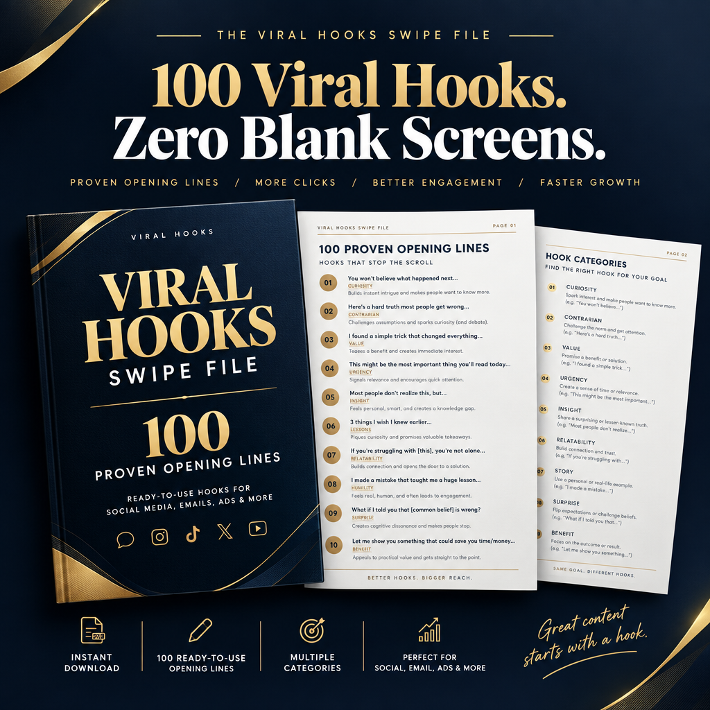 Viral Hooks Swipe File